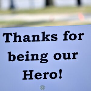 Thanks for being our hero